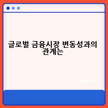 글로벌 금융시장 변동성과의 관계는