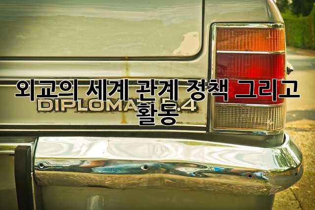 외교의 세계: 관계, 정책, 그리고 활동