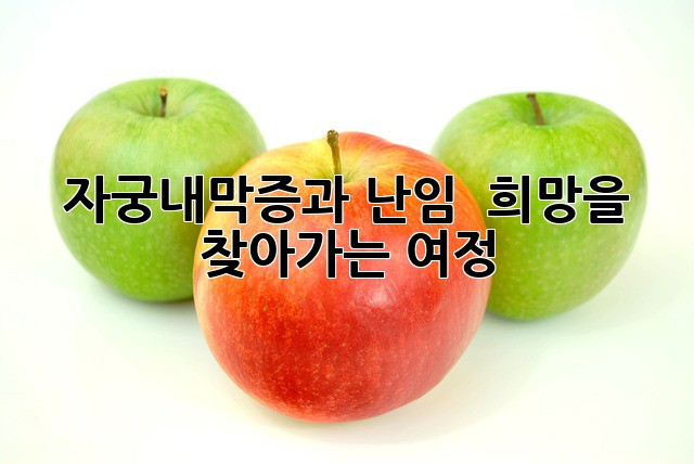 자궁내막증과 난임 🥺 희망을 찾아가는 여정 🍀