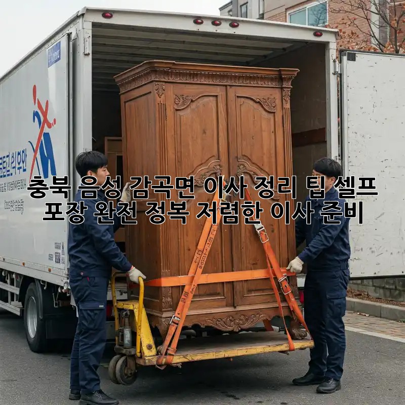 충북 음성 감곡면 이사 정리 팁: 셀프 포장 완전 정복! 저렴한 이사 준비