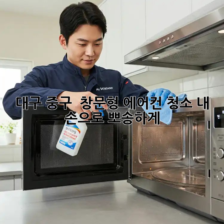대구 중구 🏡 창문형 에어컨 청소, 내 손으로 뽀송하게! ✨